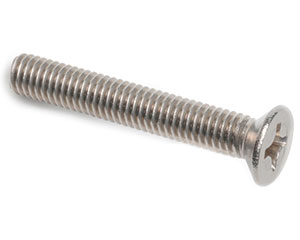 10-24 X 1/2 PHILLIPS CSK HEAD SCREW ANSI B18.6.3 A2 ST/ST