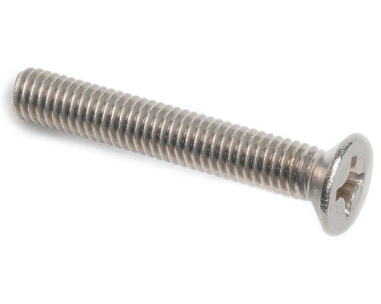 10-24 X 1/2 PHILLIPS CSK HEAD SCREW ANSI B18.6.3 A2 ST/ST