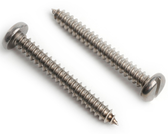 6.3 X 32 SLOT PAN TAPPING SCREW DIN 7971C A2 ST/ST