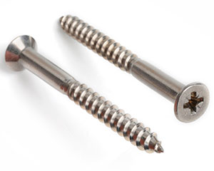 4.5 X 30 POZI CSK WOODSCREW DIN 7997Z A2 ST/ST