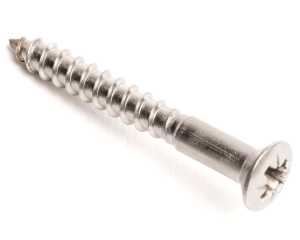 4.5 X 100 POZI RAISED CSK WOODSCREW DIN 7995Z A2 ST/ST