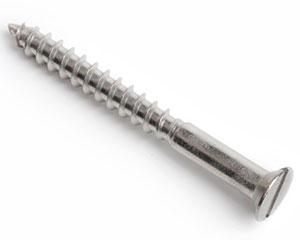 6.0 X 60 SLOT CSK WOODSCREW DIN 97 A2 ST/ST