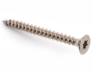 4.0 X 16/16 TX20 CSK CHIPBOARD SCREW A2 ST/ST