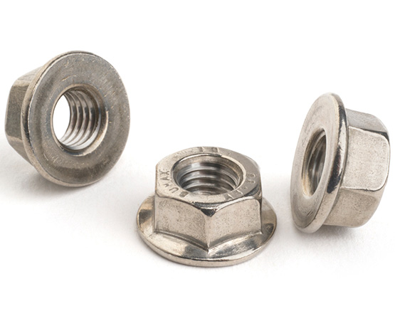 M8 ALL METAL SELF LOCKING FLANGED NUT BUMAX88